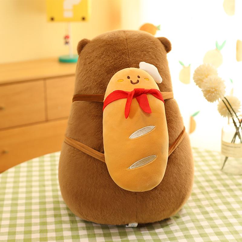 

Капибара Выпечка Хлеба Плюшевая Кукла Подарок для Девочек 25 cm