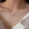 Women's Daily Accessory Autumn Tassel Pearl Necklace