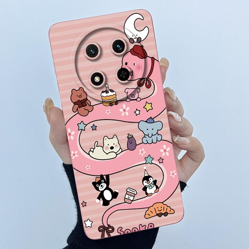 

For Honor X9C 2024 Case Simplicity Flower Liquid Soft Silicone Back Cover for HonorX9c X 9C Phone Funda Magic7 Lite Bumper Shell Magic7 Lite