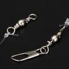 6pcs/set Luya Finished Fishing Hook with Barbs Hand-tied A String of 6 Rainbow Silk Golden Hooks