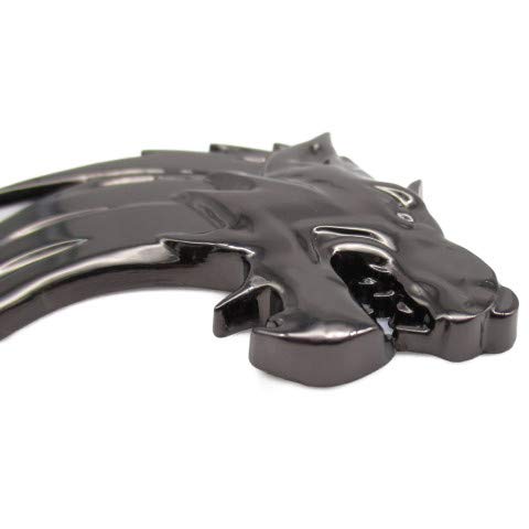 Wolf Wolf Car 3D Emblem Sticker Metal Left Right Easy