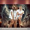 1 piece, 2D flat design, Christ's Passion and Mourning theme, suitable for parties, living room, bedroom, office, wsj