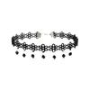 Abito da sera in rete da ragazza per cosplay della Famiglia Addams di Mercoledì con accessori (Taglia unica)