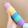 2023 Girls' Black High Ponytail Hair Tie - Rubber Band Headdress Accessory