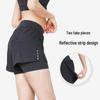High-Waist Women's Yoga Shorts - Summer Slit, Quick-Dry for Running & Fitness