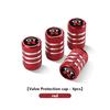 ABP3  4Pcs Aluminum Car Wheel Valve Protection Cap Tyre Dust Cover For Nissan GTR C210 R30 GTS-R R33 R34 GT-R R35 Nismo