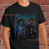 Aidan Turner T Shirt Sweat Sweater Cotton Clothing Vintage Washed Top For Everyday Wear Comfortable Breathable Homme Stylish