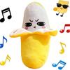 Interactive Musical Toy Sensing Beat Plush Toys Fruit Musical Dooll Pear Fruit Sensing Beat Piano Orange Plush Toy
