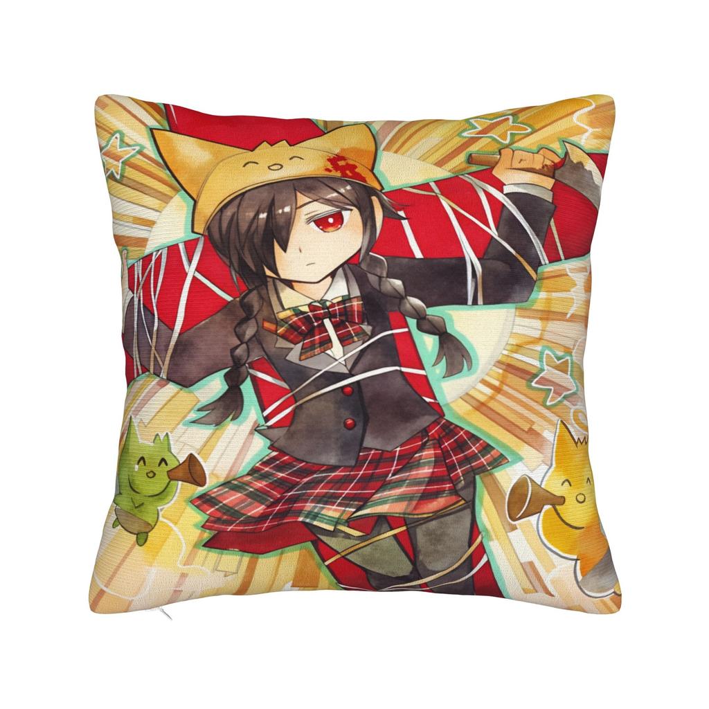 Horror Game M-Mogekos C-Castleds Pillow Case Soft Pillow Cover Vintage Pillowcases For Sofa Couch Bed Living Room