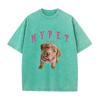 2026 Vintage Washed Black Cute Labrador Puppy My Pet Letter Graphic T Shirt Animal Print Oversized Casual Short Sleeve Tee