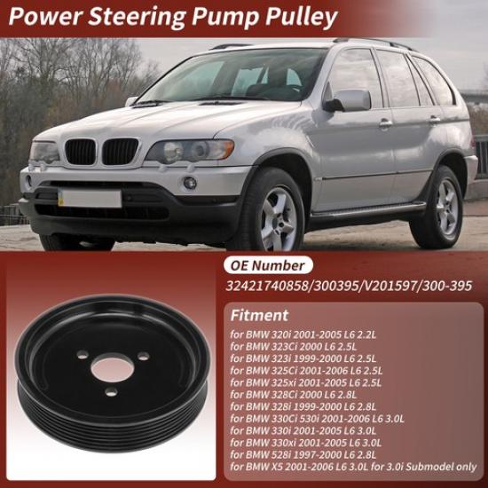 No32421740858 Power Steering Pump Pulley for BMW 320i 32i 323i 325Ci 325xi X5