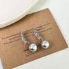 Exquisite Pearl Zirconia Drop Earrings: 2026 New Luxury Design for Women