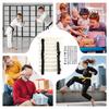 Karate Belt Display Holder Karate Belt Organizer With Hanger And Stickers Sports Equipment Storage Organizer Rack For Children