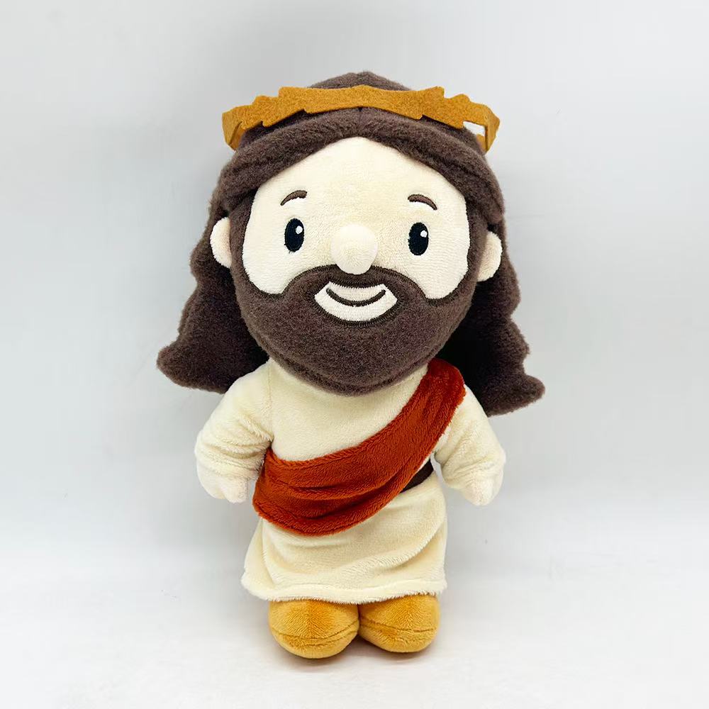 Latest Jesus Cotton Doll Doll Kawaii Stuffed Plush Toy Handmade Doll Cartoon Anime Cute Children's Birthday Gift Fun Doll