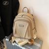 High-end fashion backpack women's new simple casual shoulder messenger bag bag versatile small backpack