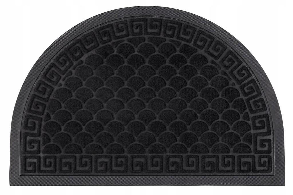 Wycieraczka półokrągła do butów gumowa 40 x 60 cm