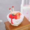 1:12 Puppenhaus Miniatur Bambuskorb Geflochtene Garnknäuel Nadelknäuel Schere Pullover Strickwerkzeug Korb Home Model Decor