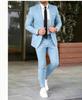 2026 Men's European & American Business Casual Slim Fit Wedding Suit Set