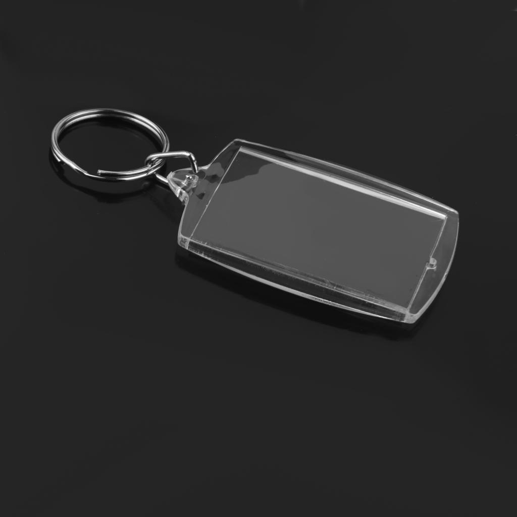 10 Acrylic Photo Holder Keyring Keychain