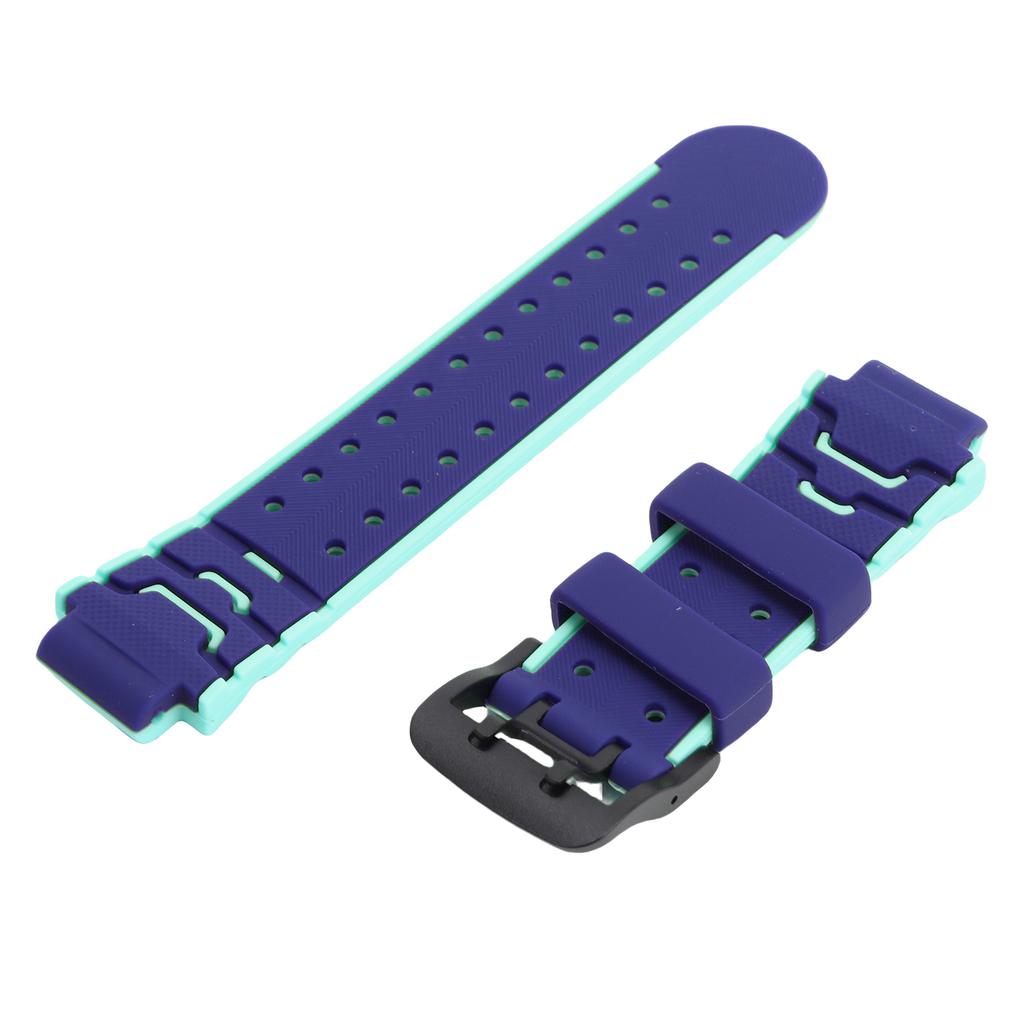 15mm Kids Smart Watch Band Water Proof Soft Silicone Replacement Strap for Running Hiking Sports Blue Green