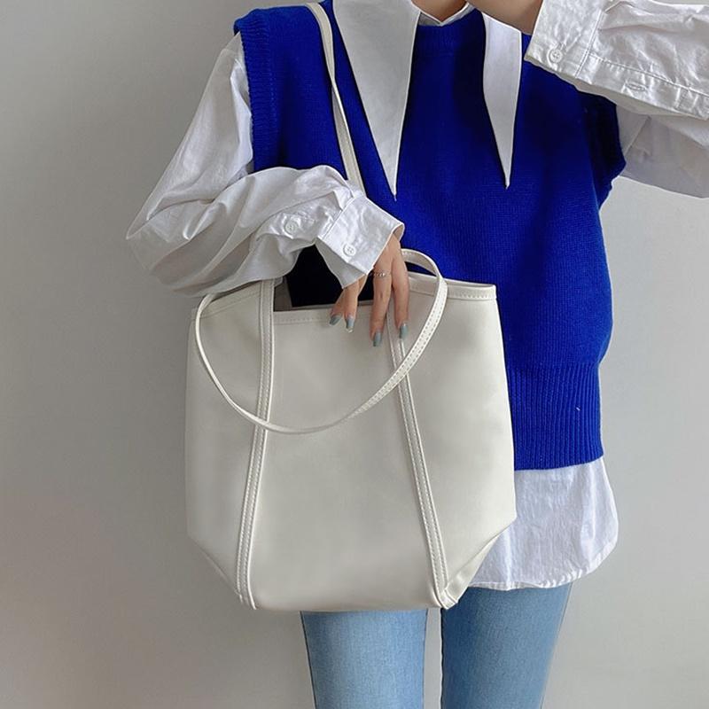 IELGY large-capacity class niche design all-match soft-faced handbag
