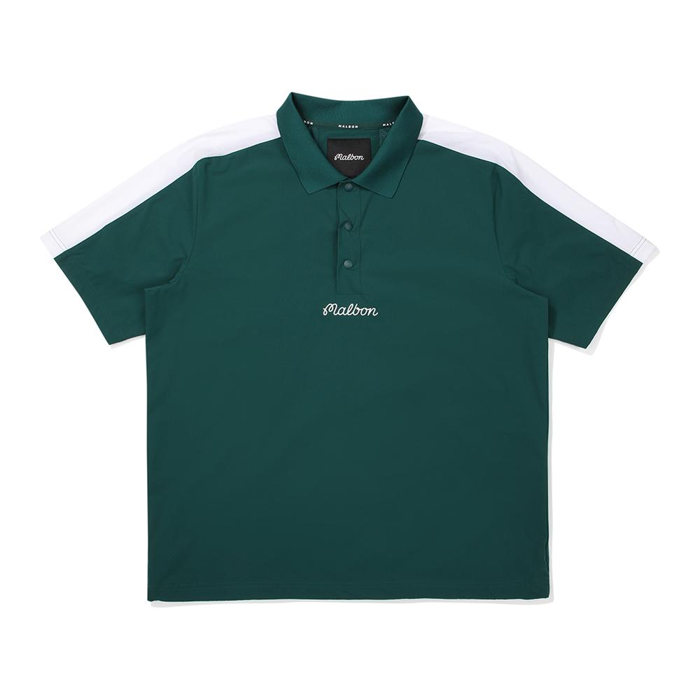 Malbon Golf M Collar Snap Anorak Green (Man)