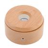 Wooden LED Display Base Rotatable Multi Mode Wood Light Display Base Touch Dimming Crystal 3D Art Display Stand