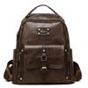Vintage Commuter Large Capacity Backpack Soft Leather Women's Travel Backpack