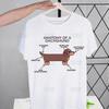 Anatomy Dachshund Dog I Do What I Want T Shirt  Men Retro Washed Tops Tees Harajuku Tshirt Streetwear Hip Hop Male T-shirts