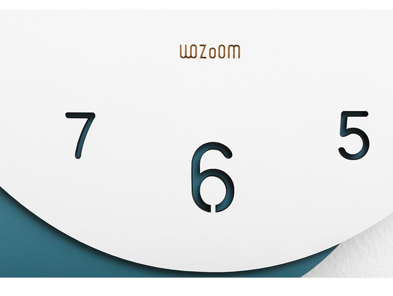 Wozoom Punch-Free Modern Nordic Wall Clock – Minimalist and Creative Design