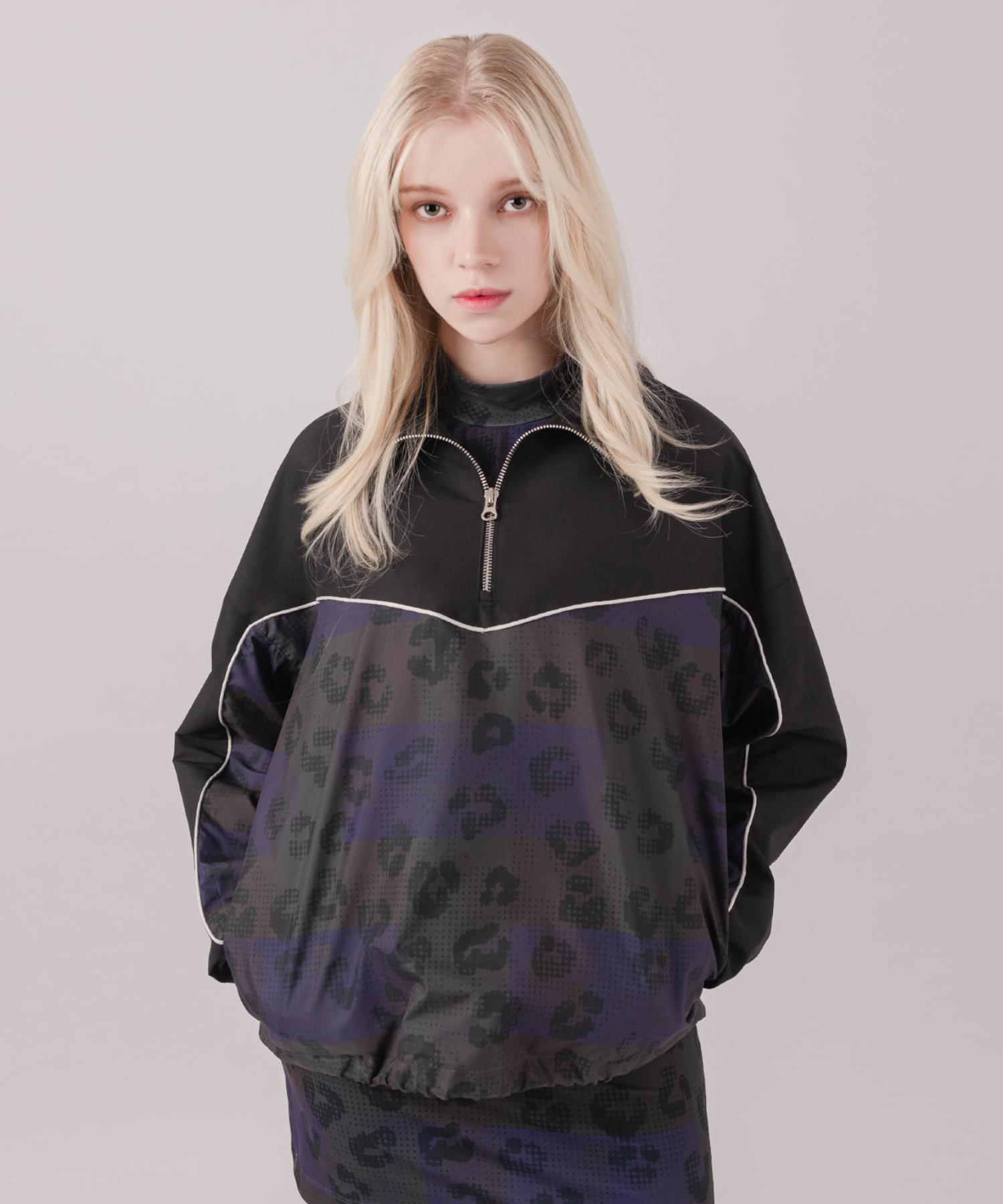 Ssql Women S Printed Half Zip Anorak D_Lp_01