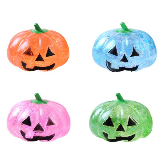 Halloween Pumpkin Head Squeeze Toy Anxiety Stress Relief Pumpkin Pinch Sensory Toy Teens Adults Soft TPR Calming Pumpkin Fidget Toy