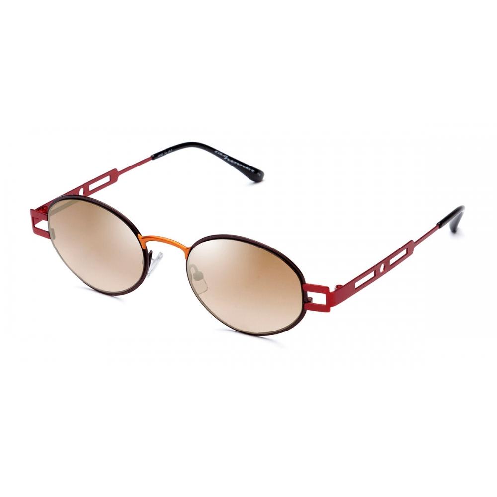 

Italia Independent Unisex Sunglasses Ii 0517 044.053 Black/Orange/49-20-145