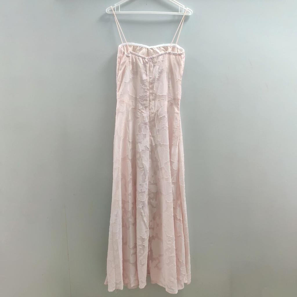 Frühling Sommer Damen Perspektive Urlaub am Meer Slim Fit Camisole Kleid Hohe Taille A Linie Hosenträger Blumendruck Langes Kleid