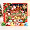 Hot Christmas Squishies Advent Calendar 24 Days Countdown Adviento Navidad Dumpling Squishy Slow Rising Squeeze Home Decor Gifts