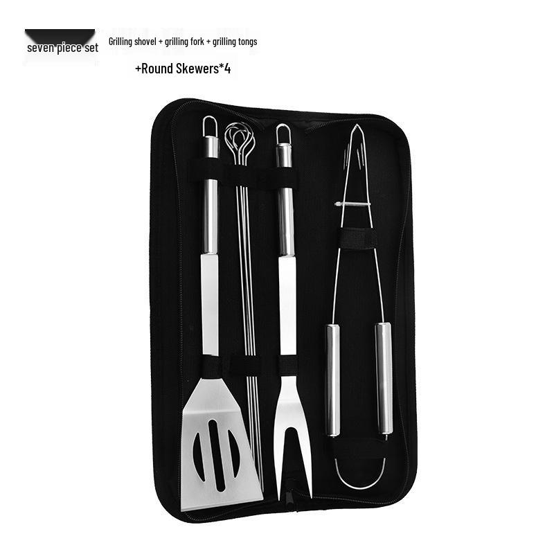 Stainless Steel BBQ Grilling Tool Set for Outdoor Cooking