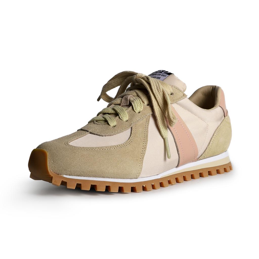 2025 autumn new models, color matching front lace-up platform versatile high-heeled sports shoes, daily casual dad shoes for women