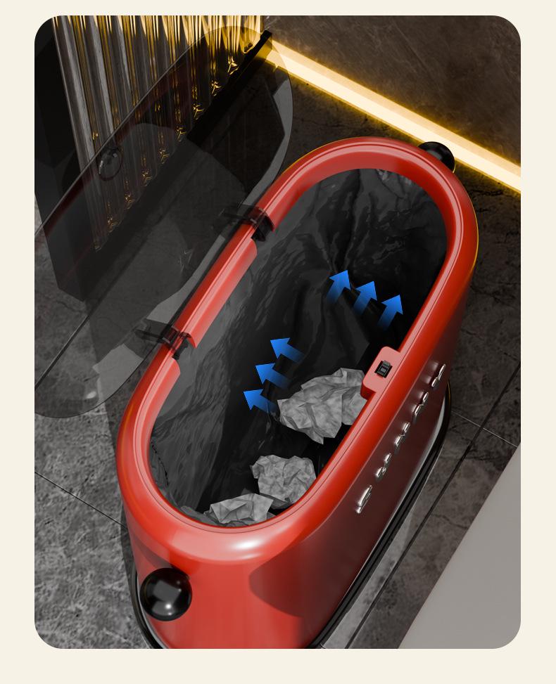 New Dopamine Press-Type Multifunctional Trash Can for Bathroom and Living Room