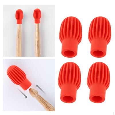 4 Pack Drum Mute Dampener, Silicone Silent Percussion Parts, S Replacement Parts Accessory