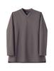 Seven Uniform CU1965-6 Taupe SS V-Neck Long Sleeve T-Shirt