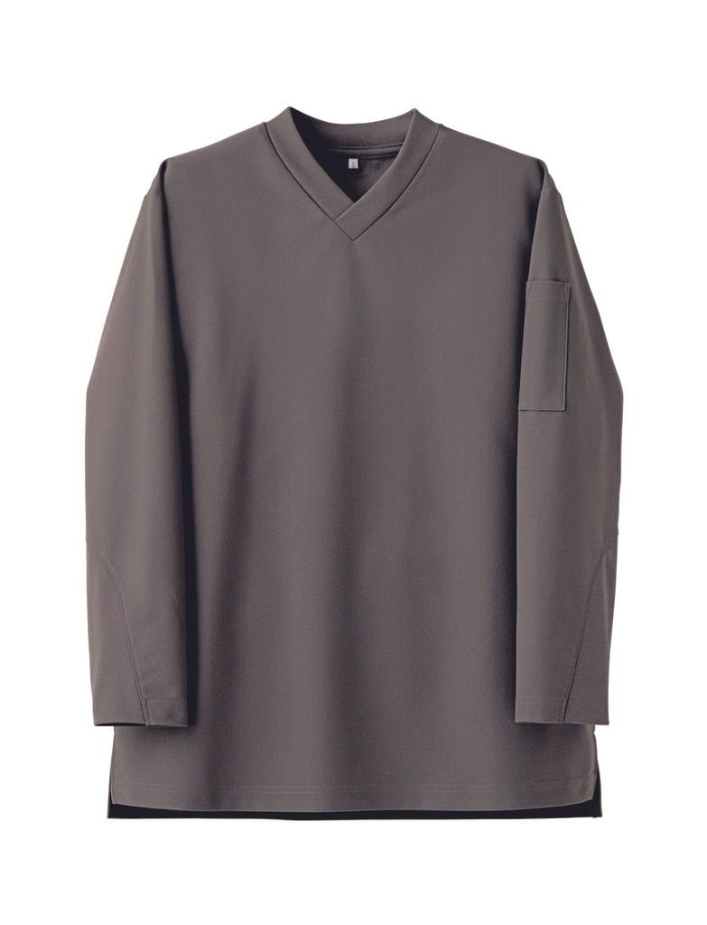 Seven Uniform CU1965-6 Taupe SS V-Neck Long Sleeve T-Shirt