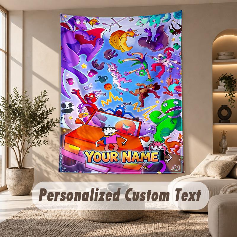 Arazzo Garten of Banban, Testo Personalizzato Personalizzabile, Arazzo da Appendere alla Parete per Soggiorno Decorazione Murale per la Casa