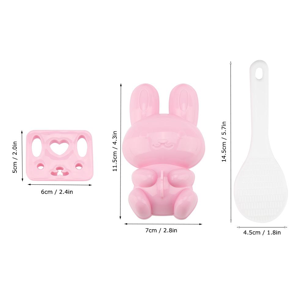 Forma na onigiri Forma na sushi rýži Forma na onigiri Potravinářský PP Kreslený model králíka Forma na sushi rýži Ruční výroba Nástroj na výrobu onigiri