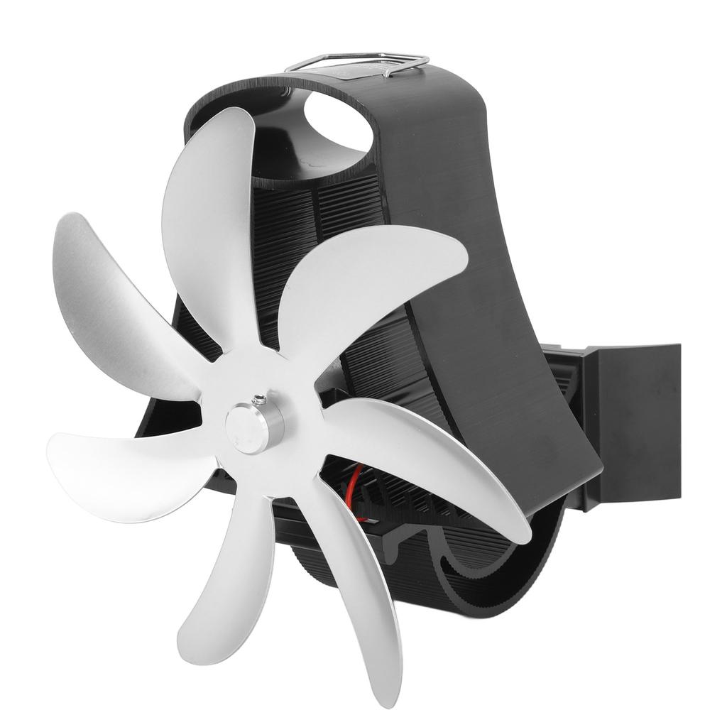 Wentylator kominkowy na rurę pieca na drewno 7 łopatek Wentylator kominkowy na rurę Silniki ciche Zasilany ciepłem Drewno