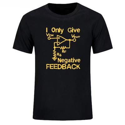 Ich gebe negatives Feedback Informatiker T-Shirt Neuheit Lustige Grafik T-Shirts Herren Lässig Kurzarm T-Shirts Roupas Masculinas