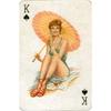 Custom Aluminum Tin Sign Art - Vintage Playing Cards and Women Wall Decor