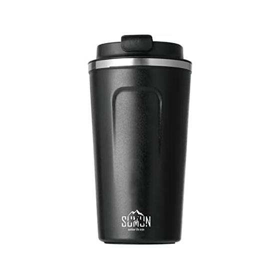 Tumbler with Lid, Vacuum Insulated, 510ml, Stainless Steel, Heat/Cold, Double Structure, Direct Drinking, Coffee, Direct Cafe Style, Drinking Mouth,