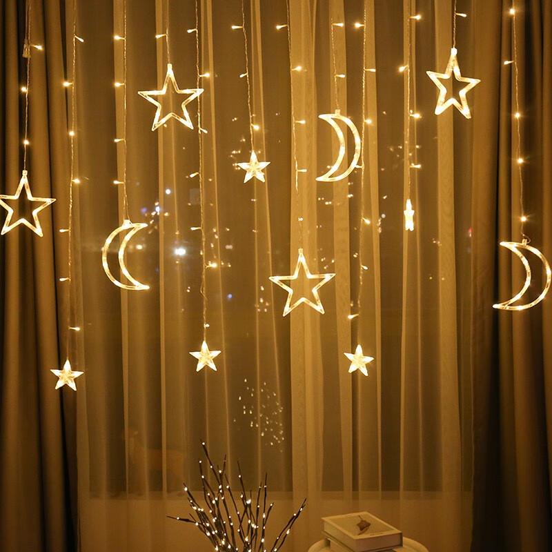 Star and Moon Decorative String Lights