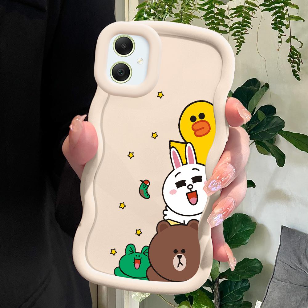 

Милый мультяшный мягкий чехол для телефона Samsung Galaxy A52 A73 A12 A11 S24 Ultra 5G S23 S22 S21 S20 FE Wave Edge противоударный защитный резиновый чехол Samsung S24 Ultra 5G белый