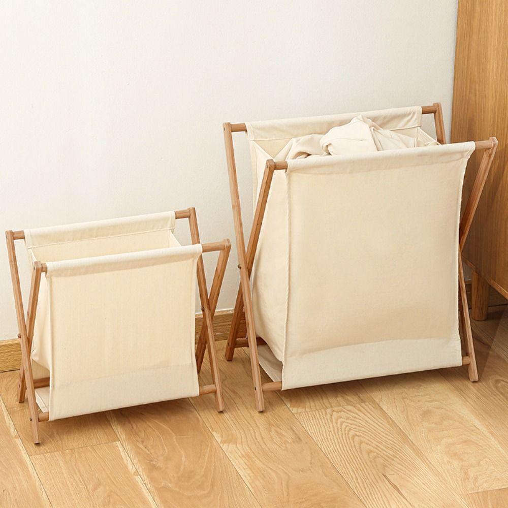 

Cotton Linen Laundry Basket Foldable Dirty Clothes Organizer Collapsible Clothes Bins Household сірий